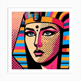 Pop Egyptian Dina Starlume Art Print