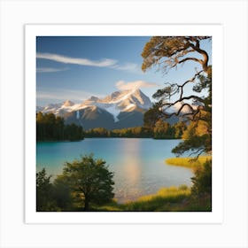 Chilean Lake Art Print