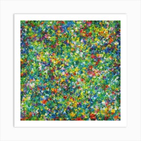 Flowers In A Field Art Print