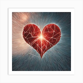 Broken Heart Art Print