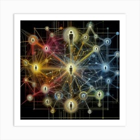 Social Network 2 Art Print