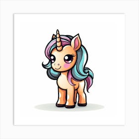 Cute Unicorn 497 Art Print