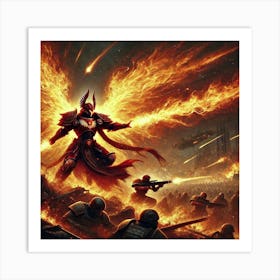 A Depiction Of The Phoenix Division Using Their In Art Print