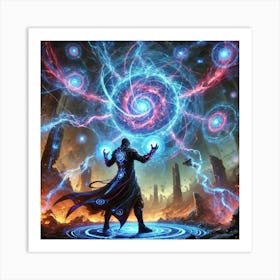 A Vivid Depiction Of The Anomaly Control Ability U Art Print