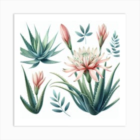 Flower of Aloe 3 Art Print