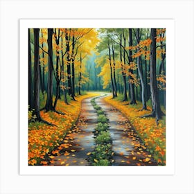 Path In The Woods 1 Art Print