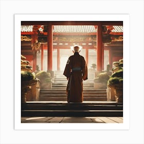 Asian Buddhist Temple Art Print