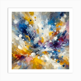 Abstract Cerulean Dreamscape Art Print