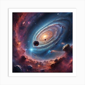 Galaxy In Space Art Print