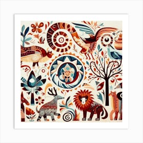 Lush Wildlife 08 Art Print