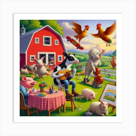 Farm Animals 5 Art Print