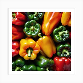 Colorful Peppers 35 Art Print