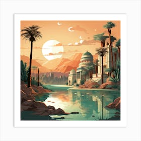 Egyptian Landscape Art Print