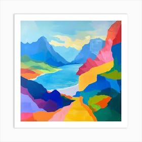 Abstract Travel Collection Montenegro 1 Art Print