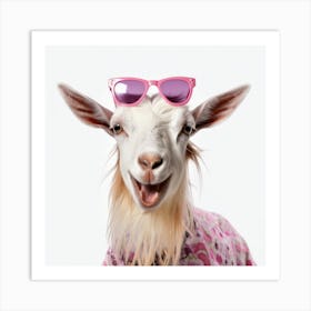 Goat In Sunglasses Art Print