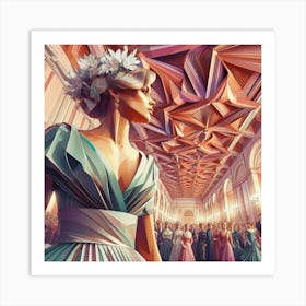 Woman In A Dress Art Print