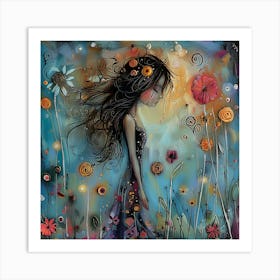 Dreaming Girl 1 Art Print