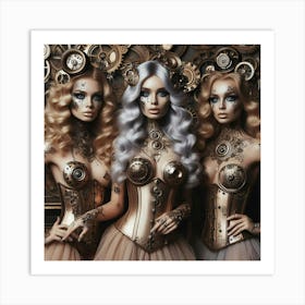 Steampunk Girl Art Print