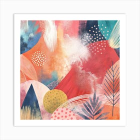 Abstract Watercolor Painting Art Print