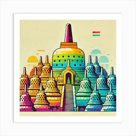 Borobudur 3 Art Print