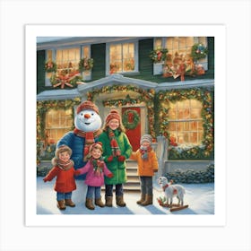 Christmas At Home 1 Art Print