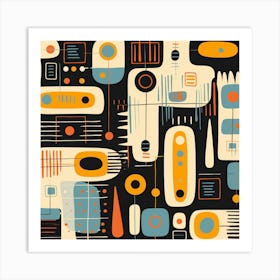 Abstract Geometric Pattern 44 Art Print