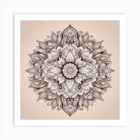 mandala style Art Print