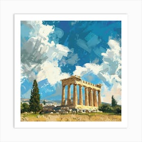 A Temple Of Olympian Zeus In Athens Expressive S 1720009638 2 Art Print