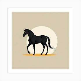 Black Horse 7 Art Print