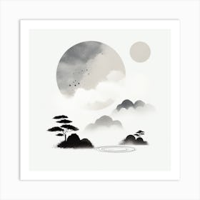 Asian Landscape Art Print