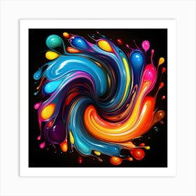 Whirlwind of Colors Poster