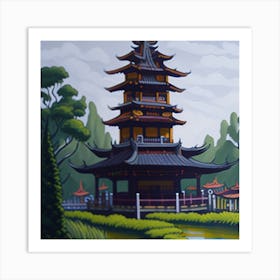 Chinese Pagoda 1 Art Print