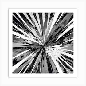 Black and White Abstract Art 366 Art Print