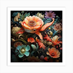 'Flora And Fauna' Art Print