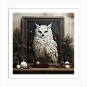 Owl Wall 1 Art Print