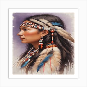 Native American Woman 1 Art Print