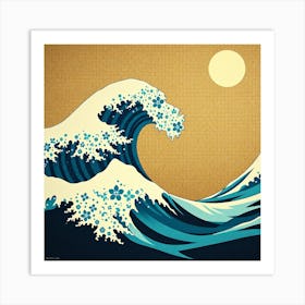 Great Wave Off Kanagawa 9 Art Print