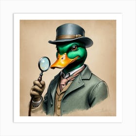 Detective Duck 19 Art Print