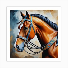 Horse Painting Art Print