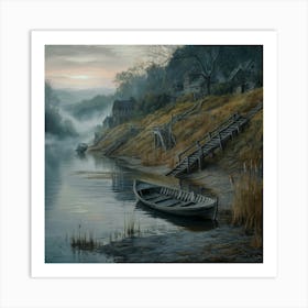 Boat On The Water Art Print