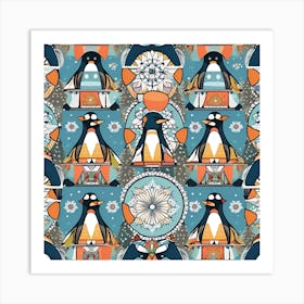 Penguins Art Print