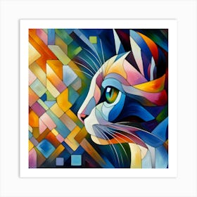 Cat Painting 2 Art Print