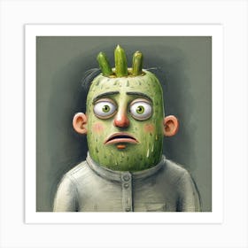 Cactus Head Art Print