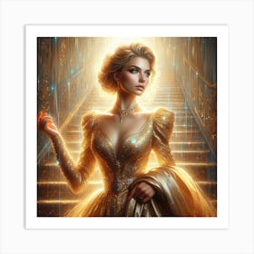 Beautiful woman 11 Art Print