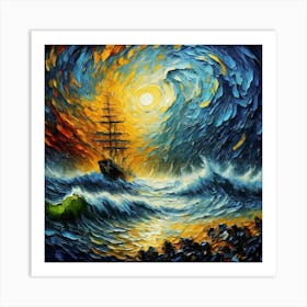 Celestial Fury: Moby Dick S Wrath Art Print