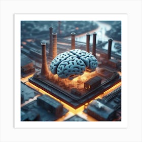 Brain On Fire 2 Art Print