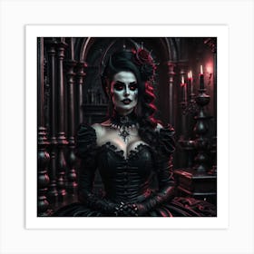 Gothic Beauty Art Print