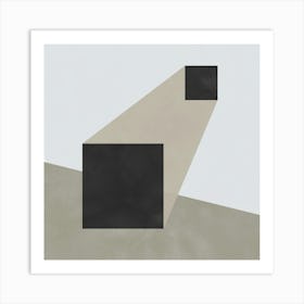 Black Square Art Print