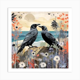 Bird In Nature Raven 2 Art Print
