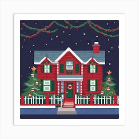 Christmas House 10 Art Print